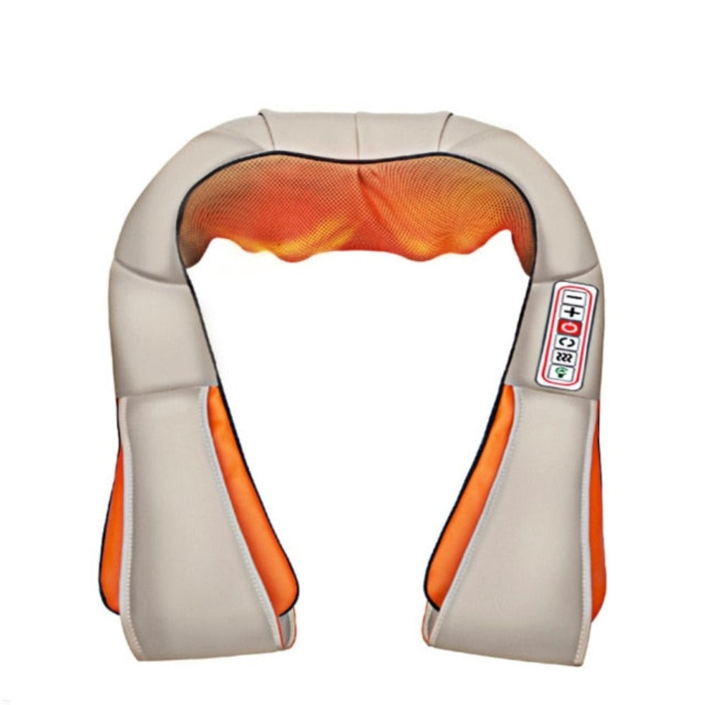 Elektrisk U-formad Shiatsu nack- och axelmassager med infraröd värme