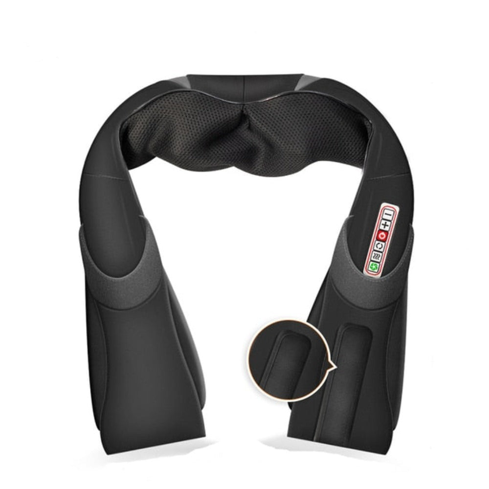 Elektrisk U-formad Shiatsu nack- och axelmassager med infraröd värme