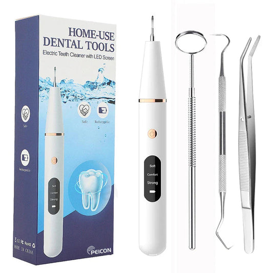 Ventayo – Ultrasonic Tooth Cleaner | Rechargeable Dental Cleaner with Ergonomic Design | Effective Teeth Stain Remover for Home Oral Hygiene