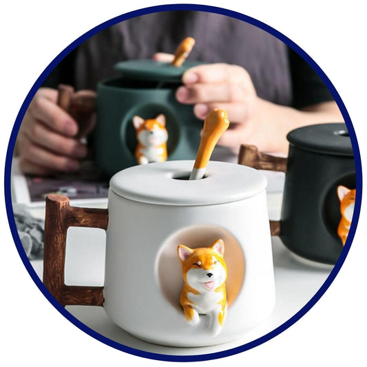 Shiba Inu Bekers (inclusief Shiba Inu Lepel)