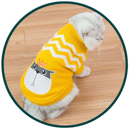Animal Print Pet Sweater