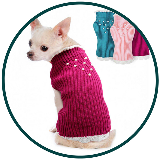Knitted Rhinestone Lace Sweater