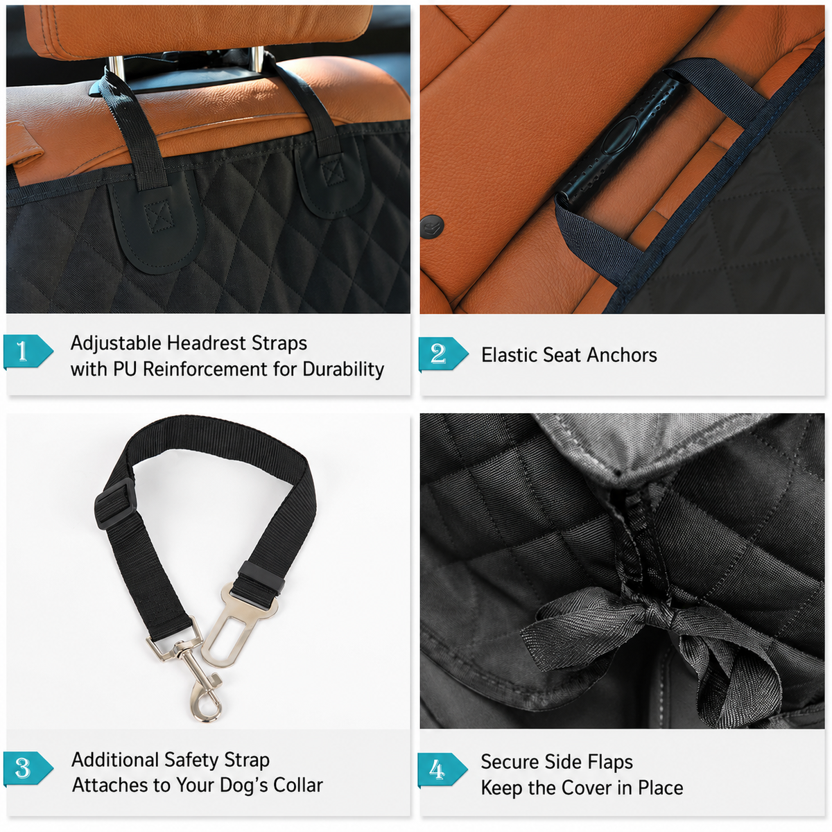 Ventayo – Waterproof Dog Car Seat Cover with Scratch-Resistant Design | Durable Protection for Your Vehicle