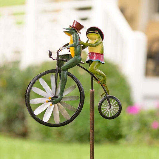 Ventayo – Whimsical Animal Bicycle Windmill with Spinning Wheel | Unique Garden Decor for Playful Outdoor Spaces