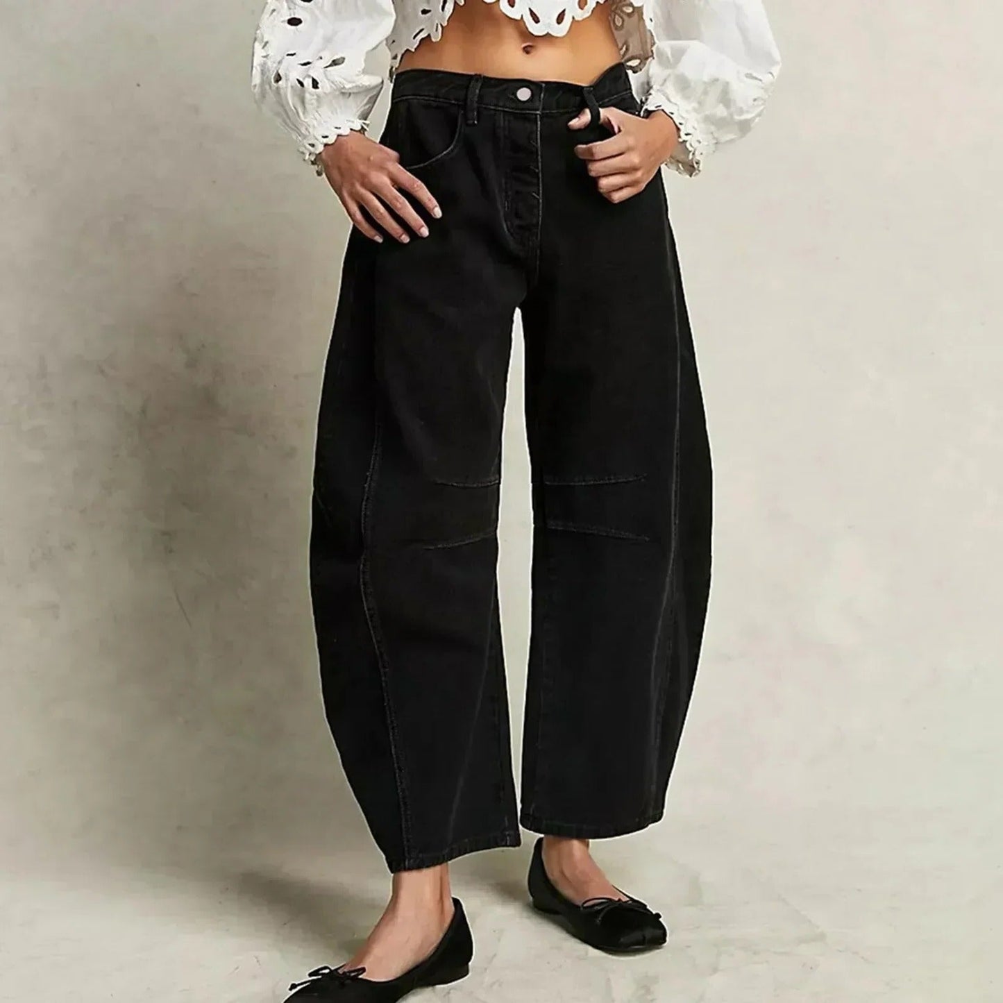 Wide leg jeans for women