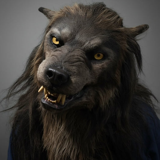 Ventayo – Wolf Mask | Realistic Halloween Costume Accessory with Detailed Fur Texture | Full-Face Coverage for Spooky Transformations