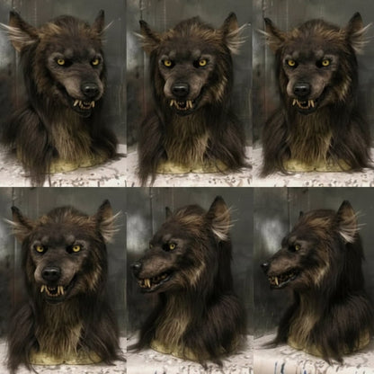 Ventayo – Wolf Mask | Realistic Halloween Costume Accessory with Detailed Fur Texture | Full-Face Coverage for Spooky Transformations