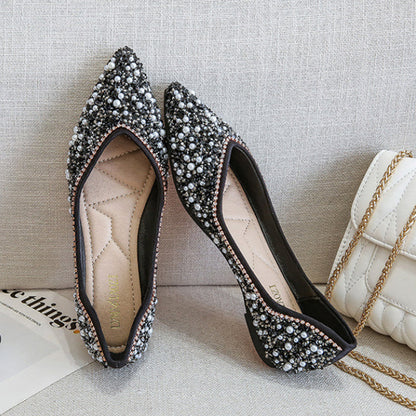 Tauria Rhinestone Flat Bling Diamonds Bridal Shoes