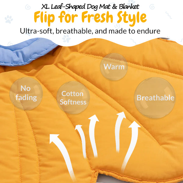 XL Flower-Shaped Dog Blanket & Human Mat – Ultra-Soft and Cozy