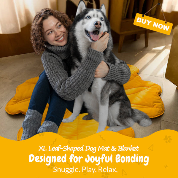 XL Flower-Shaped Dog Blanket & Human Mat – Ultra-Soft and Cozy