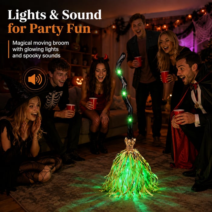 Ventayo – Motion Activated Halloween Broom Light