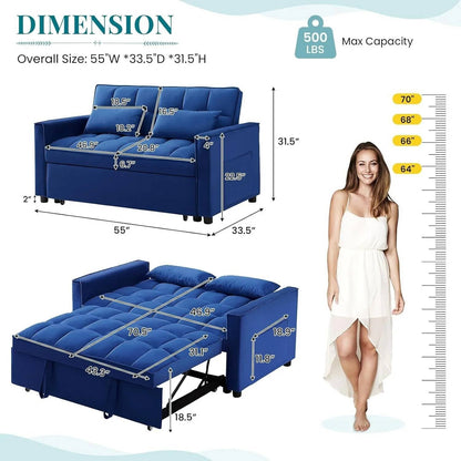 Pull-Out Sleeper Sofa Bed