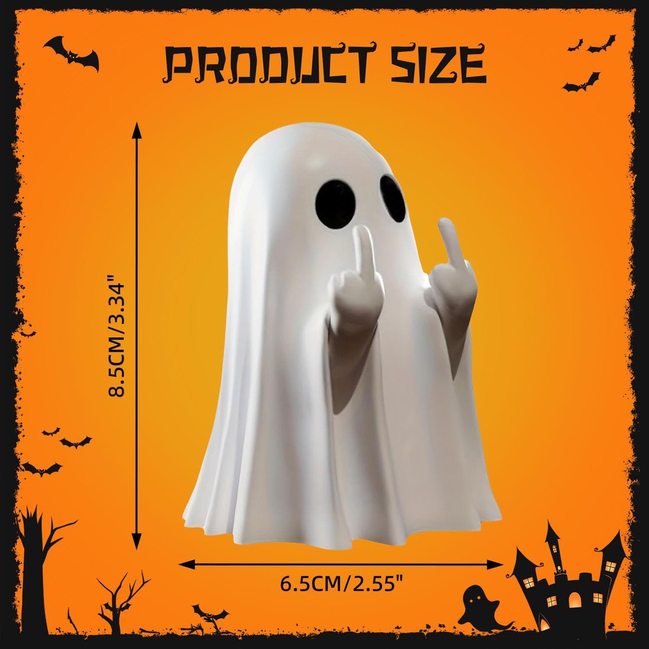 Ghoulie - Playful Resin Ghost Statue