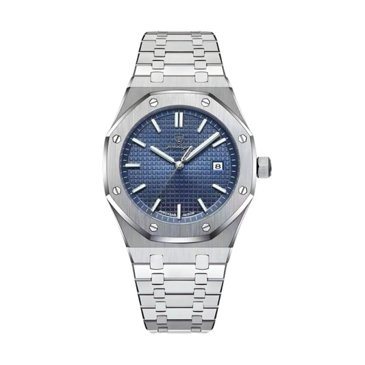Royale Hex 41mm – Men’s Multifunction Quartz Watch with Sapphire Glass & Adjustable Stainless Steel Bracelet