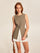 Asymmetric Button Pocket Detail Vest