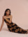 Asymmetrical Cold shoulder Printed Dress