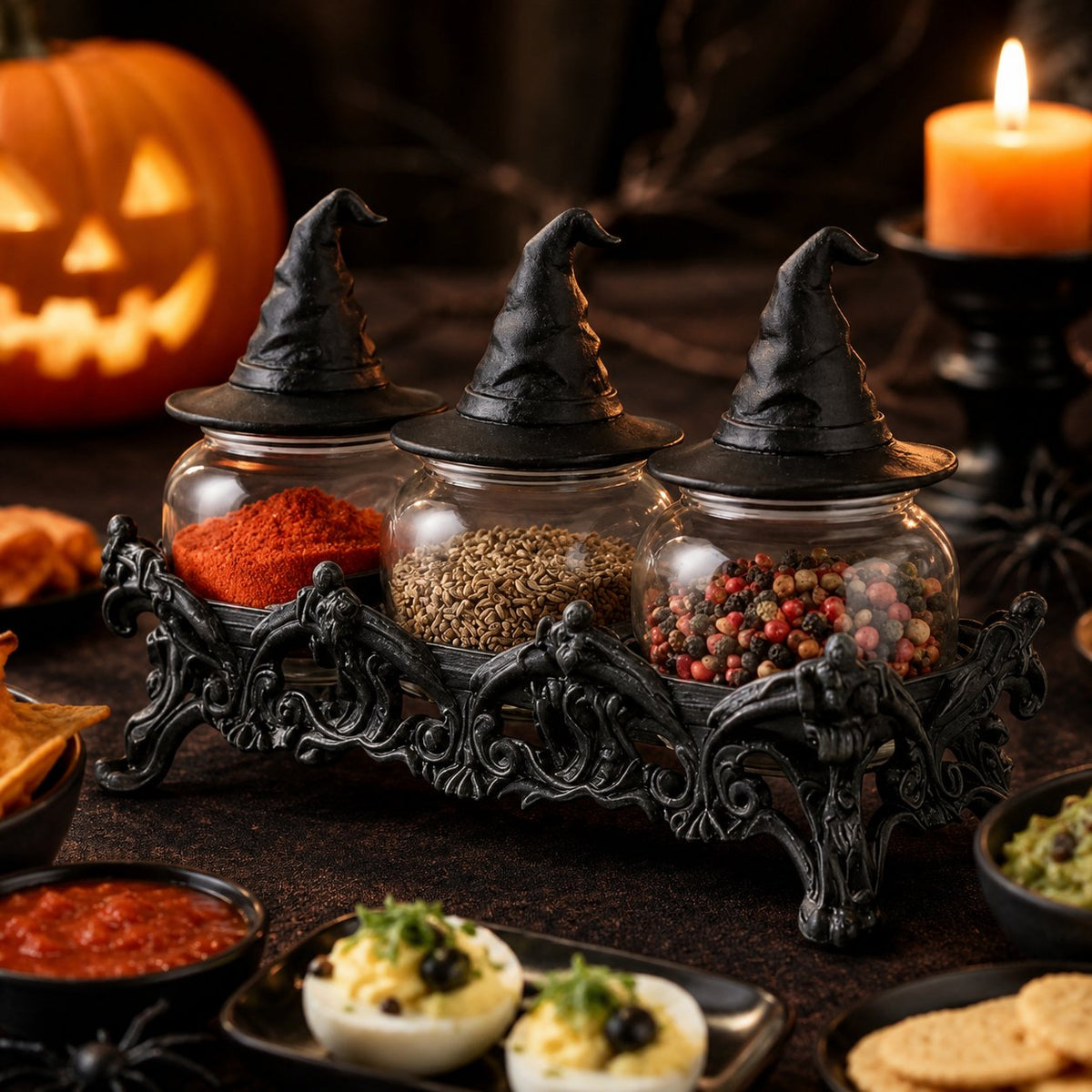 Decorative Witch Hat Seasoning Jars – Ventayo