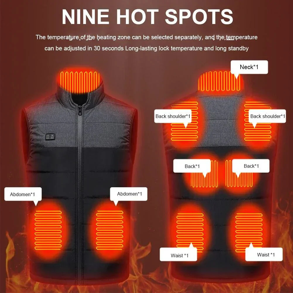 Gilet chauffant | Veste électrique chauffante