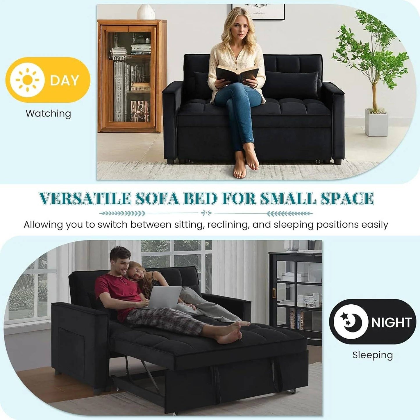 Pull-Out Sleeper Sofa Bed