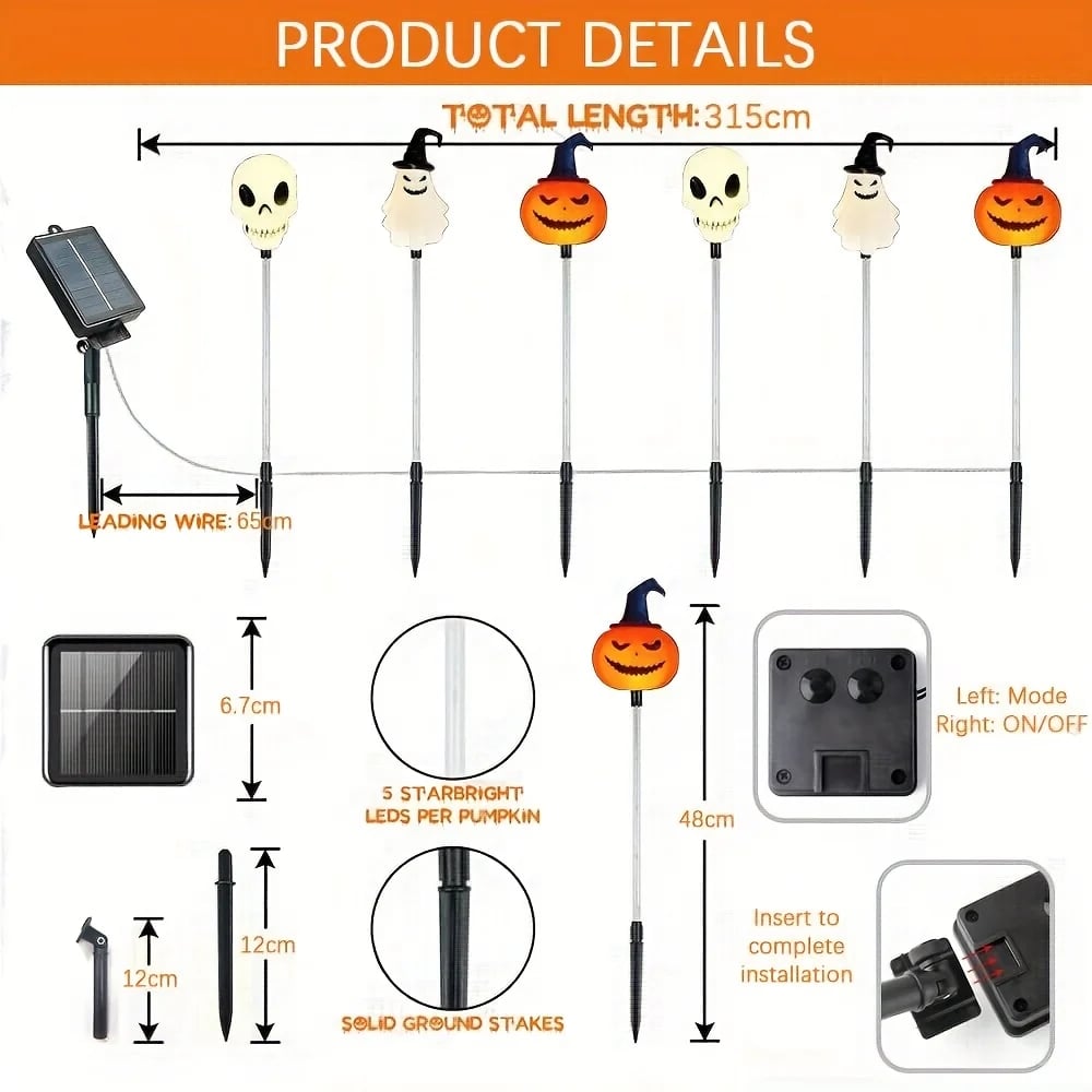 Ventayo – Solar Halloween Pathway Light Collection