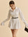 Balloon Sleeve Button-Up Shirt Dress