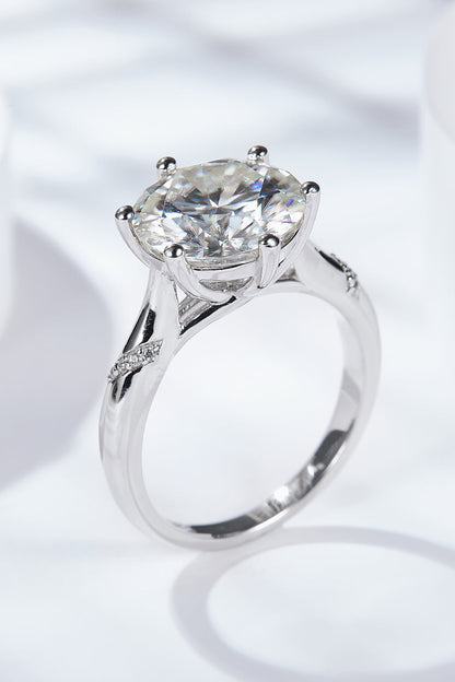 Pure Radiance 5 Carat Moissanite Solitaire Ring