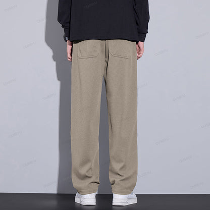 Benjamin – Men's Classic Elastic Waist Waffle Pattern Pants