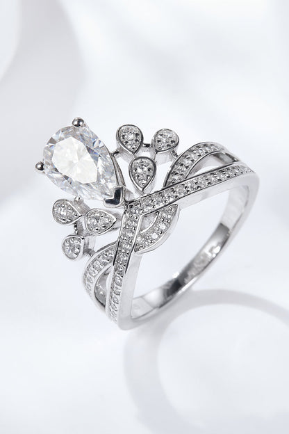 Royal Spark 1.5 Carat Moissanite Crown-Shaped Ring