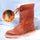 Damen Winter PU Warme Schnürstiefel für Schnee
