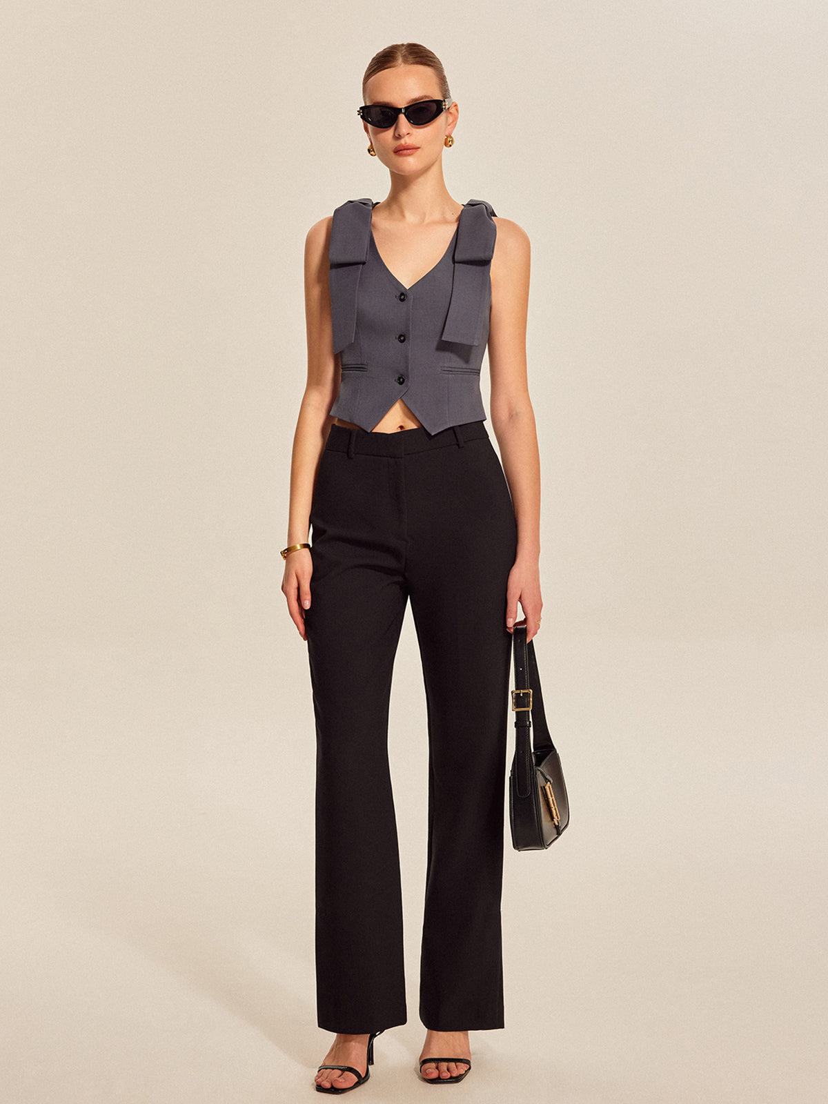 Bow Shoulder Vest