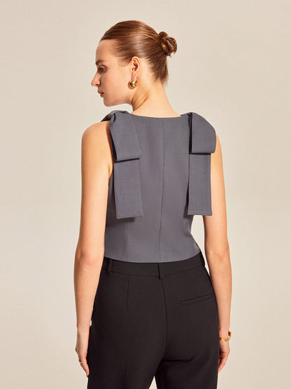 Bow Shoulder Vest