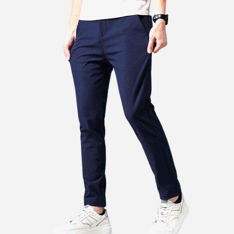 PORTO Slim Chino Pants – Men’s Stretch Cotton Slim Fit Business Casual Trousers