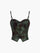 Button Detail Velvet Floral Cami Top