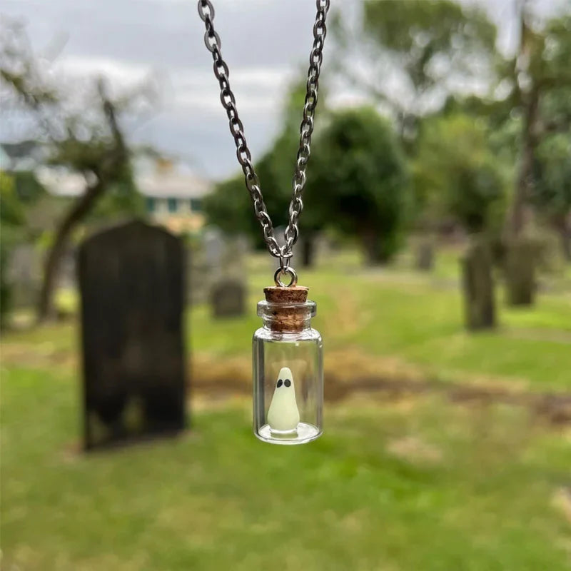 Radiant Ghost Charm Necklace – Ventayo
