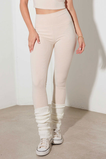 Ribbed Crop Cami & High Waist Leggings Set