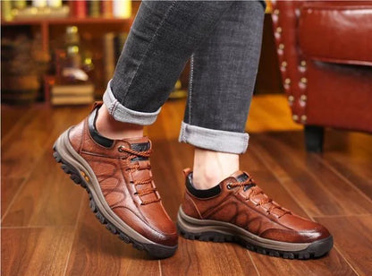 Men’s Casual Hand Stitching Arch Support & Non-slip Breathable Shoes