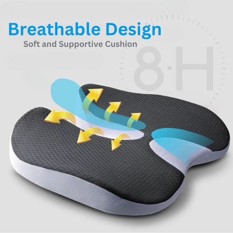 Memory Foam Car Seat Cushion – Ergonomic Support for Driving Comfort