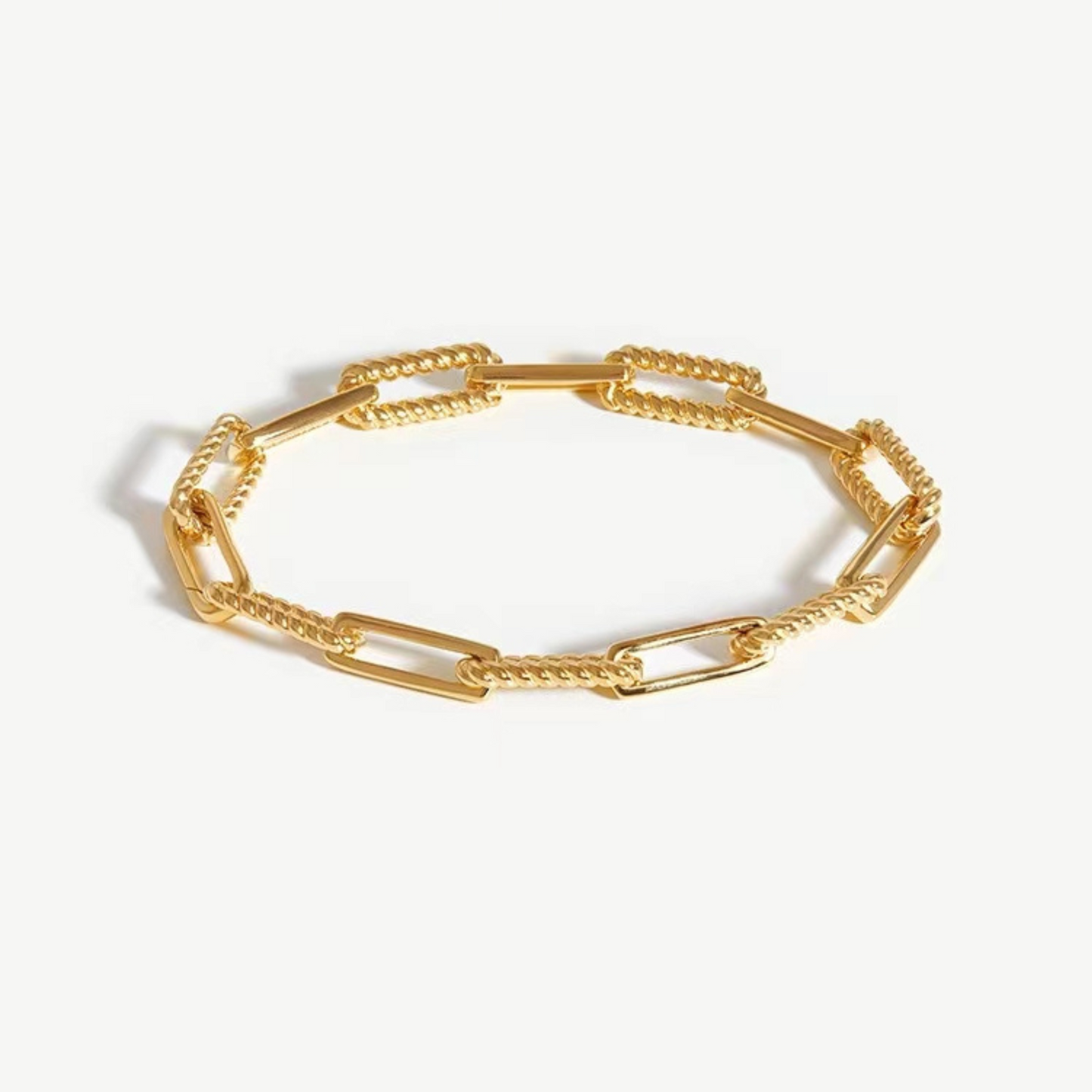 Chain Bracelet,18k Yellow Gold Plated