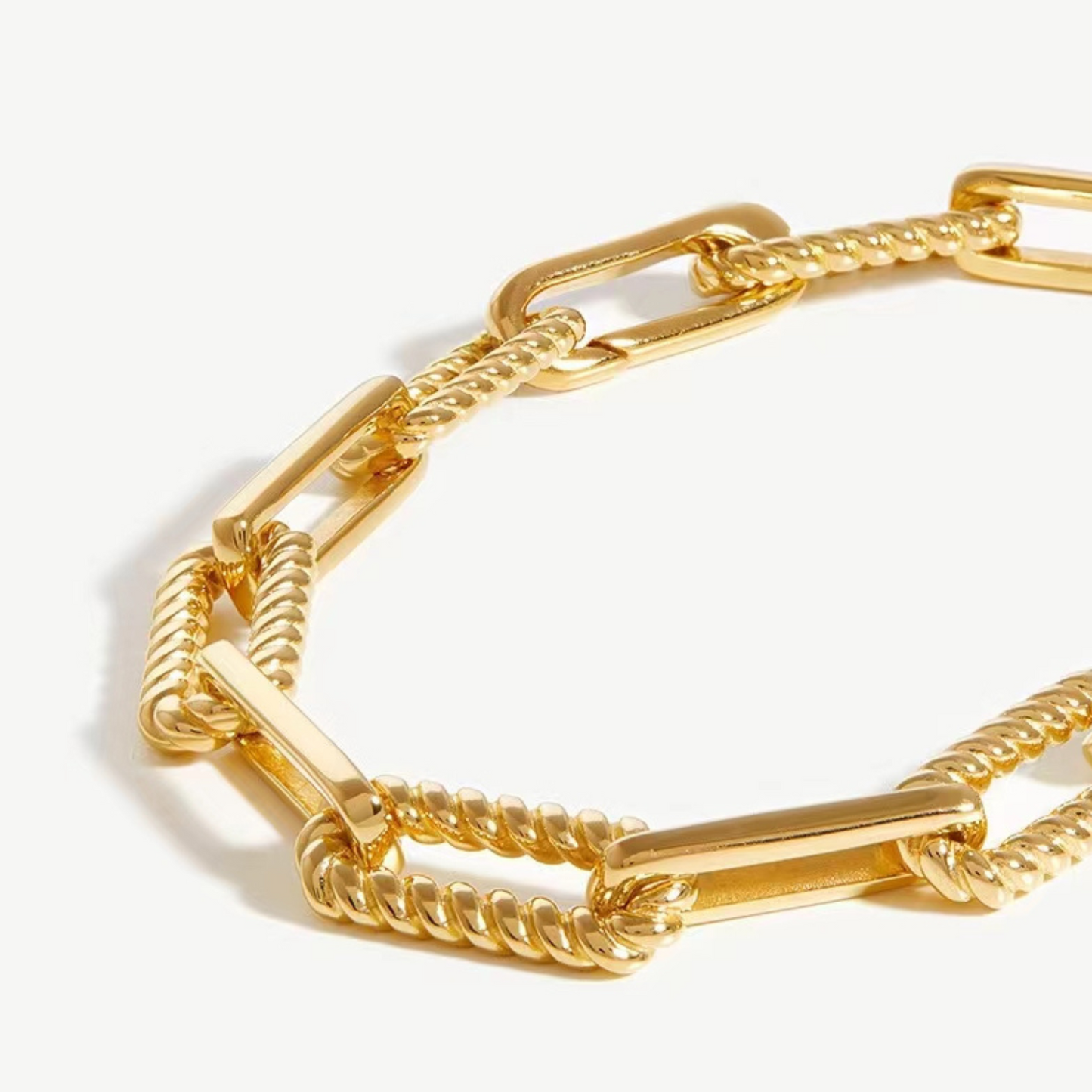 Chain Bracelet,18k Yellow Gold Plated