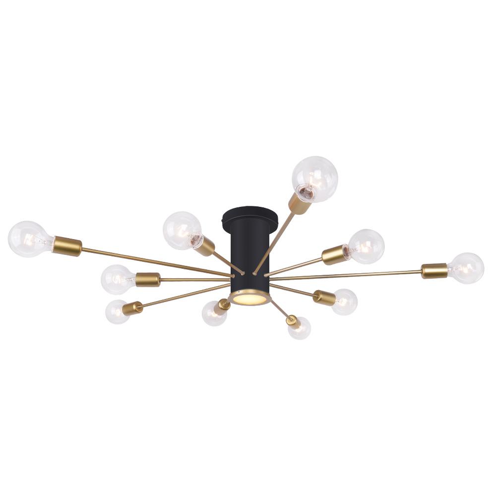 Mid Century Semi Flush Mount Sputnik Light