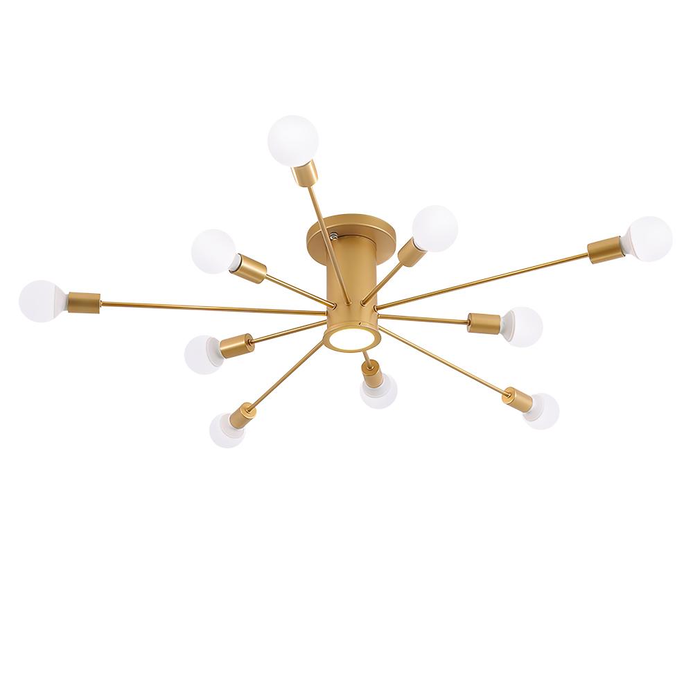Mid Century Semi Flush Mount Sputnik Light