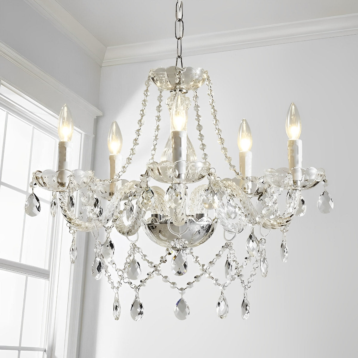 Classic Luxury Crystal Candle Chandelier Light
