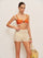 Color Block Belted Bikini Set