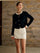 Contrast Trim Jersey Cardigan