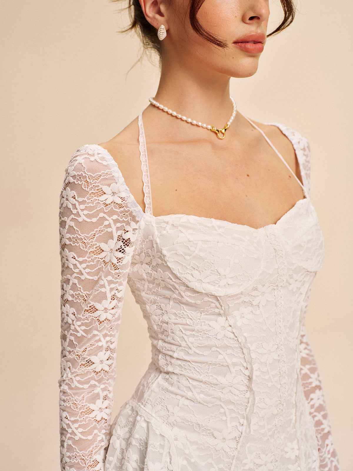 Corset Lace Halter Dress