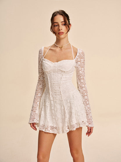 Corset Lace Halter Dress