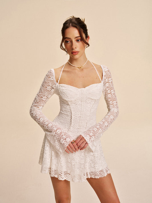 Corset Lace Halter Dress