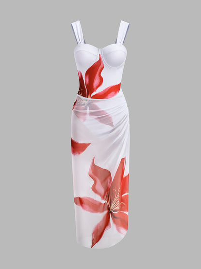 Body estilo corsé con cubierta drapeada