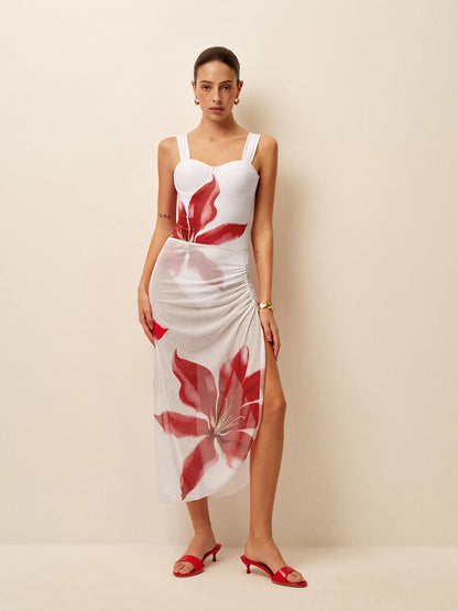 Body estilo corsé con cubierta drapeada