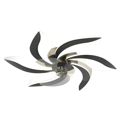 Creative Flower Shaped Three Step Dimming LED Ceiling Fan Lights Chandelier